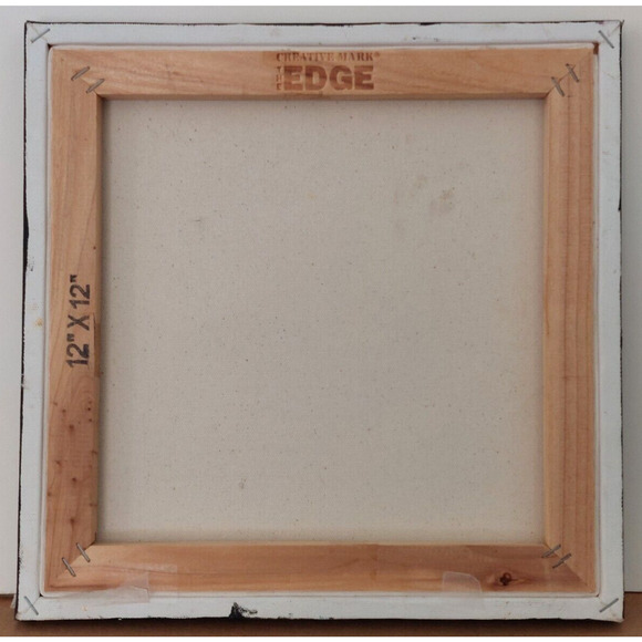 Nest & 3 Blue Eggs #133 Original 12 X 12 Inch Oil Painting by Roz - Picture 5 of 5